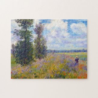 Poppy Field, Argenteuil, 1875 Claude Monet Jigsaw Puzzle