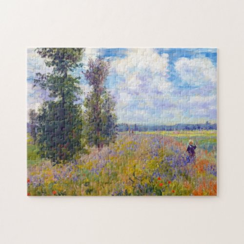 Poppy Field Argenteuil 1875 Claude Monet Jigsaw Puzzle