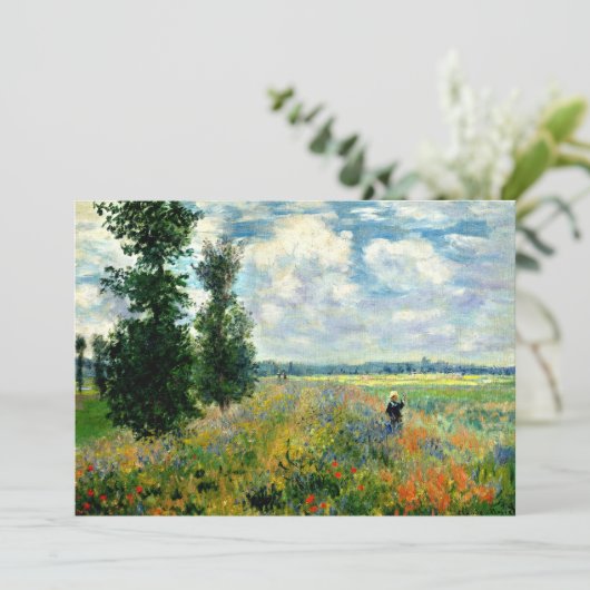 Poppy Field, Argenteuil - Fine art by Claude Monet (Standing Front)