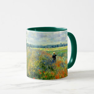 Poppy Field, Argenteuil - Fine art by Claude Monet Mug