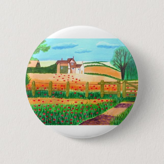 Poppy Field button (Front)