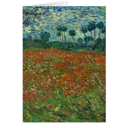 Poppy field by Vincent van Gogh Fine Art