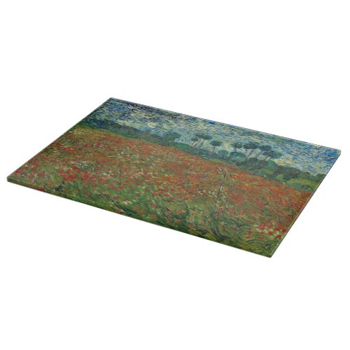 Poppy field by Vincent van Gogh Fine Art Cutting Board