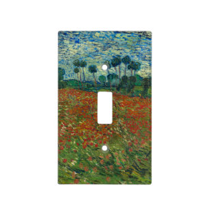 Poppy Field by Vincent Van Gogh Light Switch Cover
