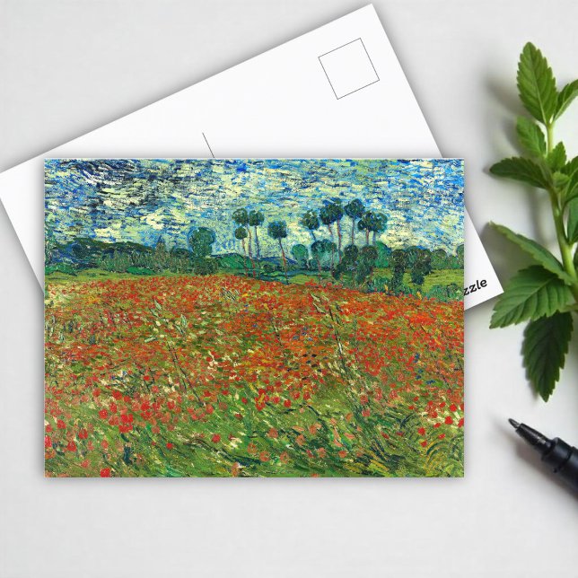 Poppy Field by Vincent Van Gogh  Postcard (Creator Uploaded)