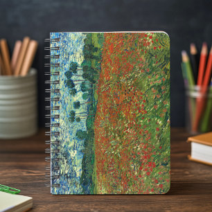 Poppy Field by Vincent Van Gogh Recipe Notebook