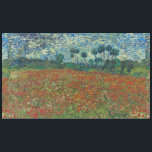 Poppy Field by Vincent Van Gogh Tablecloth<br><div class="desc">Poppy Field by Vincent Van Gogh, oil on canvas 1890, is a landscape painting of vast fields of brilliant red poppy flowers stretching to the distant tree lines and rolling hills. Busy, swirling, thickly and vigorously applied brush strokes of contrasting and complementary colors lead the viewer’s eye ceaselessly around the...</div>