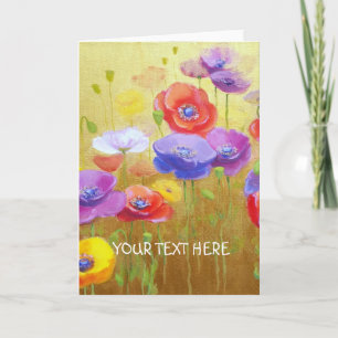 Poppy Field card1 Your Message Card