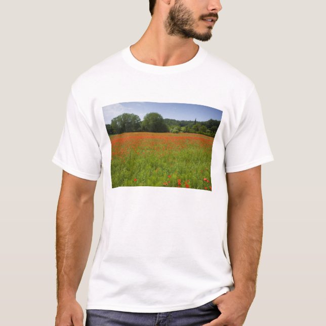 Poppy field, Chiusi, Italy T-Shirt (Front)