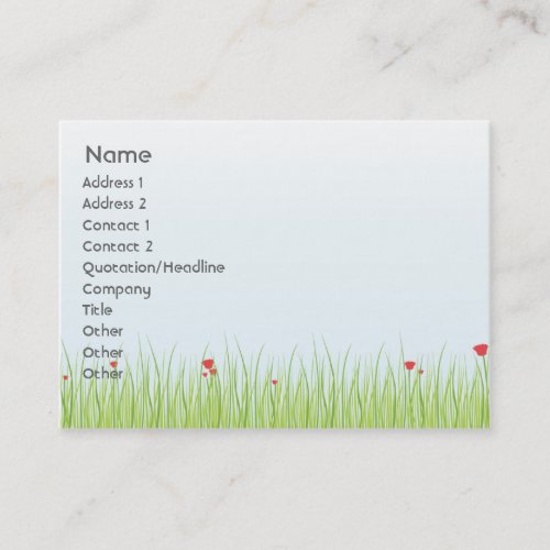 Poppy Field - Chubby Business Card