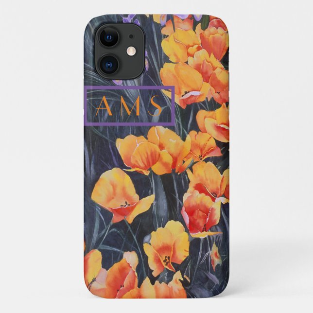 Poppy Field Colorful Impressionistic Painting Case-Mate iPhone Case (Back)