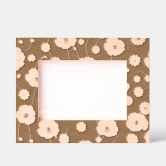 Poppy Field Etched Wooden Picture Frame Engraved Frames