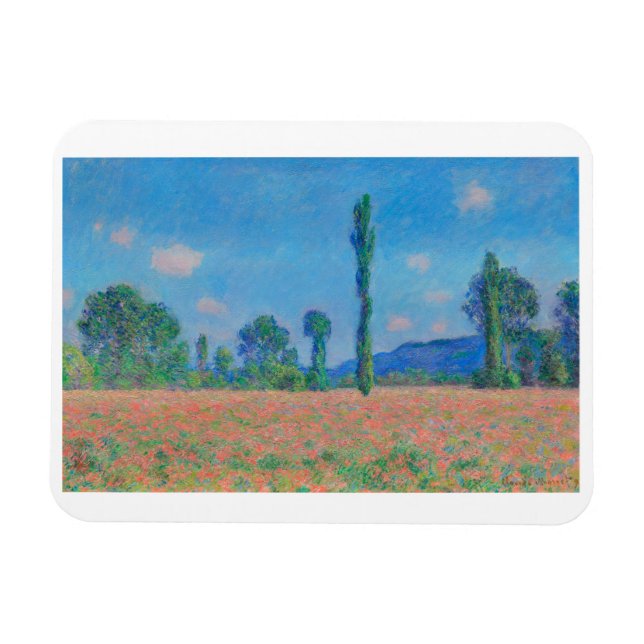 "POPPY FIELD. GIVERNY" BY CLAUDE MONET MAGNET (Horizontal)