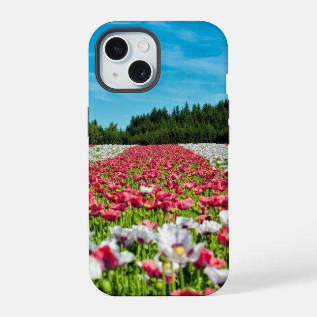 Poppy Field Iphone Case (Back)
