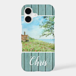 Poppy Field Landscape Watercolor Painting iPhone 17 Case