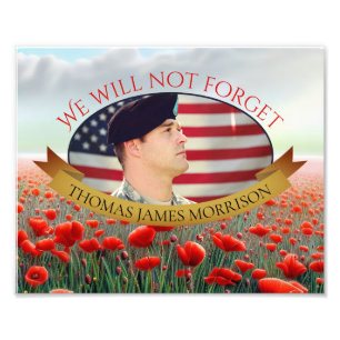 Poppy Field Memorial Photo Print