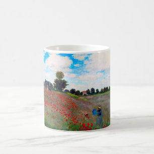 Poppy Field, Monet Coffee Mug