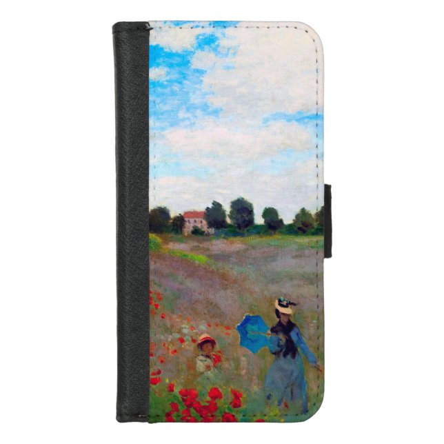 Poppy Field, Monet iPhone Wallet Case (Front)