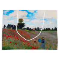 Poppy Field, Monet Large Gift Bag