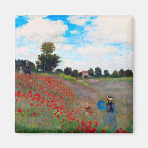 Poppy Field, Monet Magnet