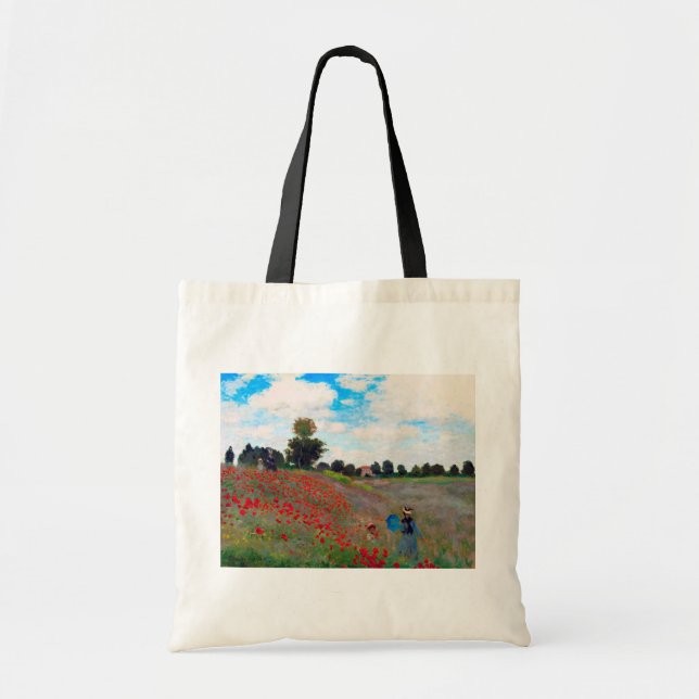 Poppy Field, Monet Tote Bag (Front)