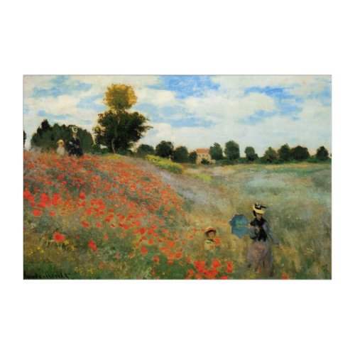 Poppy Field near Argenteuil Acrylic Print