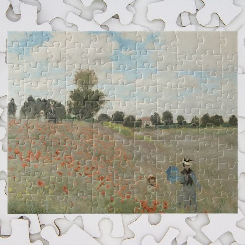 Poppy Field Near Argenteuil by Claude Monet Jigsaw Puzzle