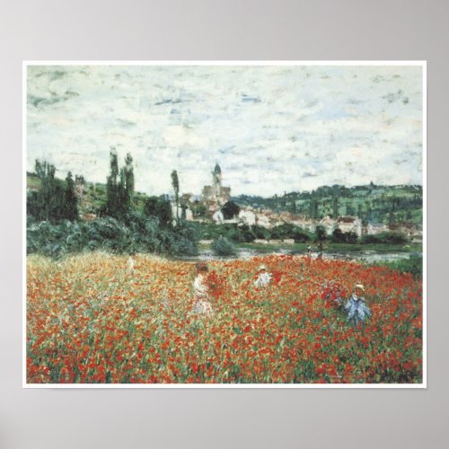 Poppy Field near Vetheuil 1879 Poster