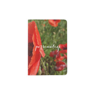 Poppy Field Passport Holder
