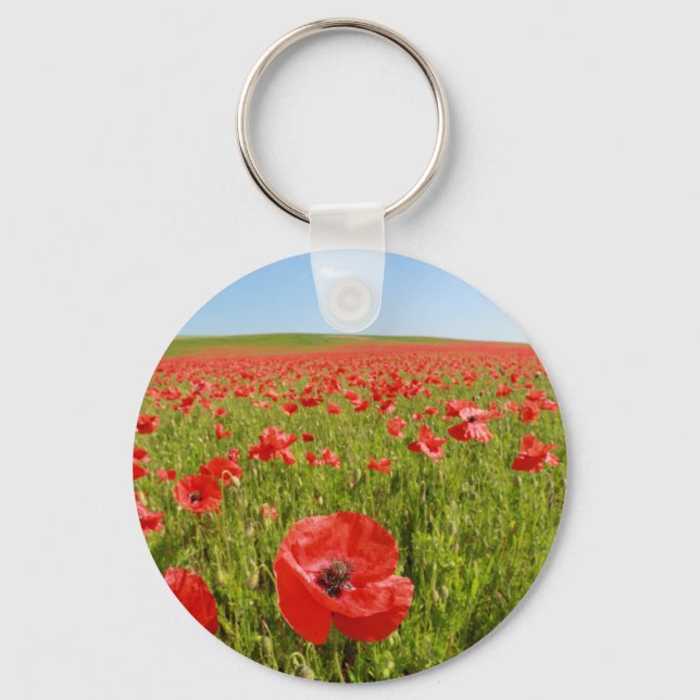 Poppy field - Stunning! Keychain (Front)