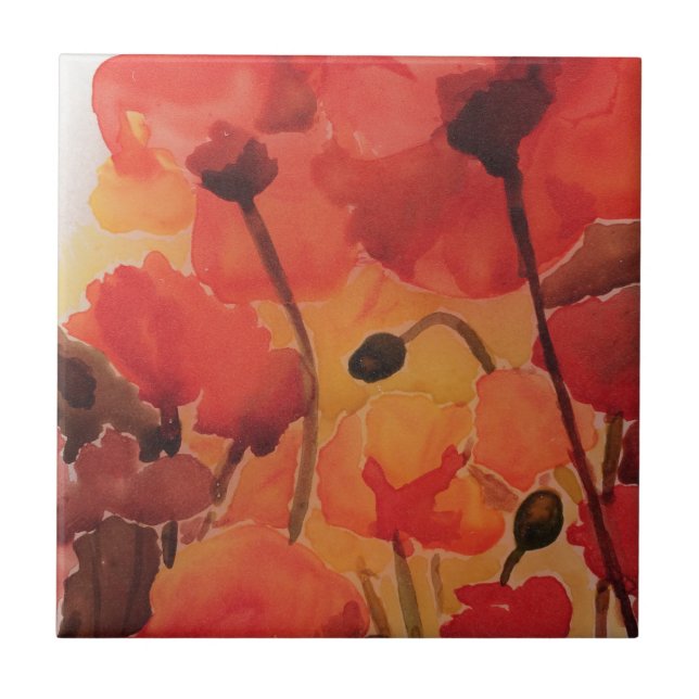 Poppy field tile (Front)
