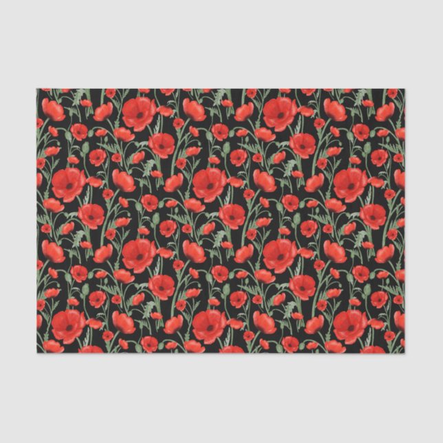 Poppy Field Tissue Paper (Front)