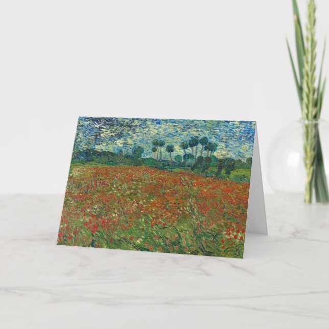 Poppy Field | Vincent van Gogh Card (Front)
