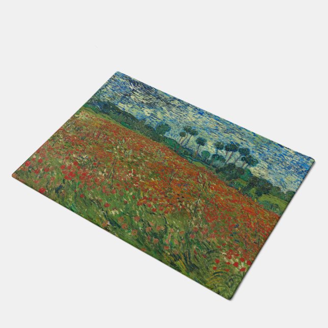 Poppy Field - Vincent van Gogh Doormat (Angled)