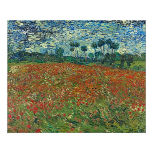Poppy Field Vincent Van Gogh Photo Print