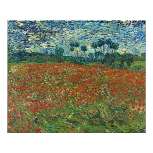 Poppy Field Vincent Van Gogh Photo Print (Front)