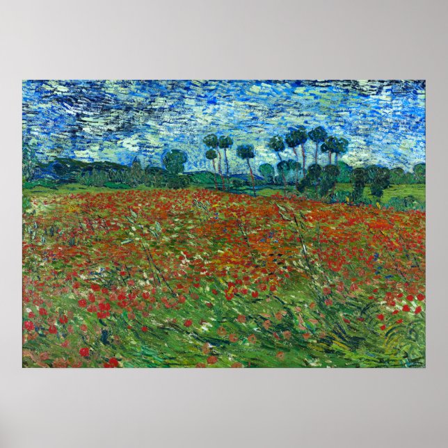 Poppy Field - Vincent van Gogh  Poster (Front)