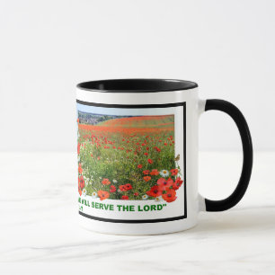 Poppy Field with Bible Verse Mug