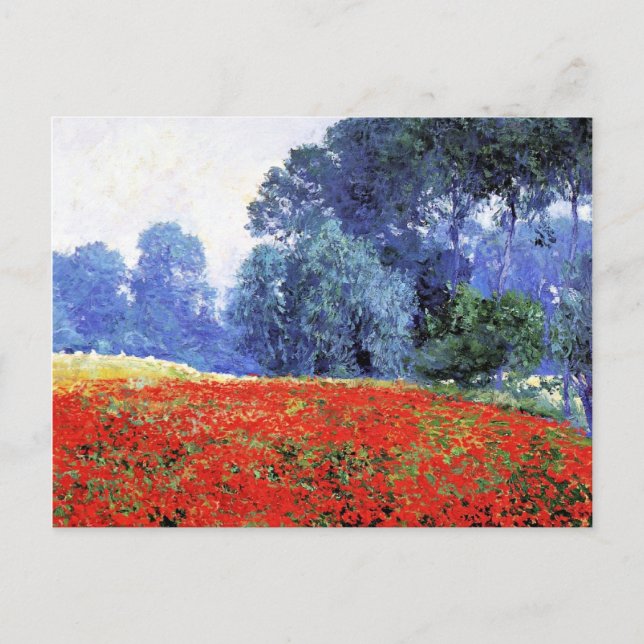 Poppy Fields, beautiful painting by Guy Rose Postcard (Front)