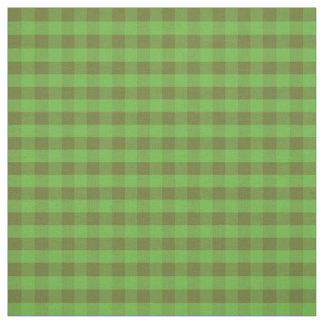 Poppy Fields Green Check Gingham Pattern Fabric