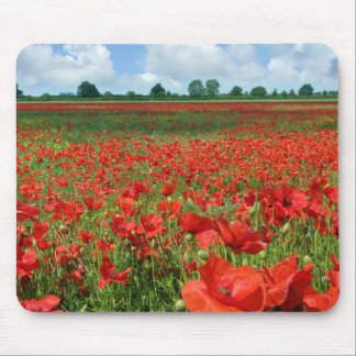 Poppy Fields Mouse Pad