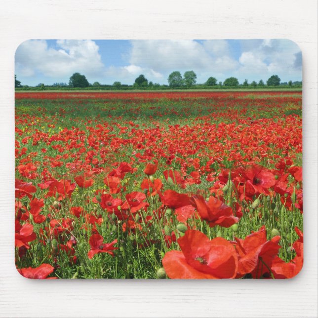 Poppy Fields Mouse Pad (Front)