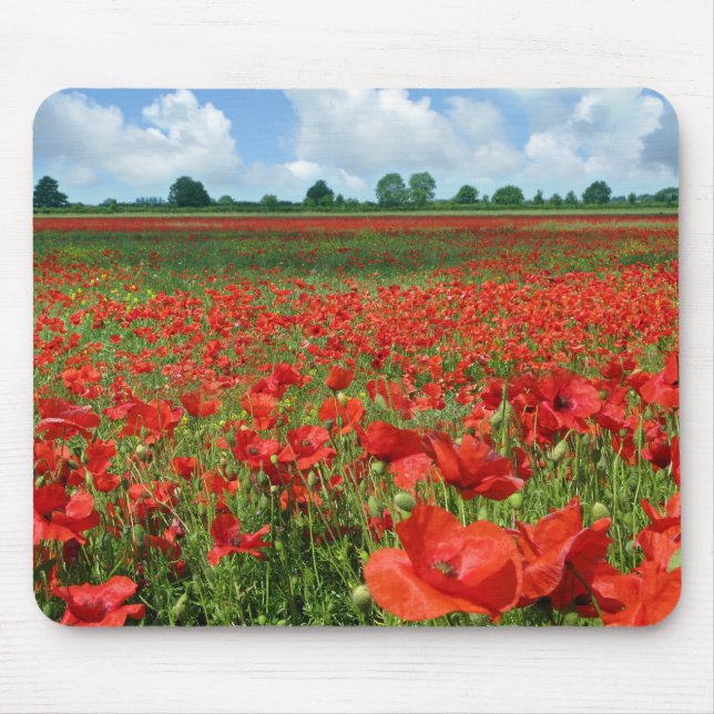 Poppy Fields Mouse Pad (Front)