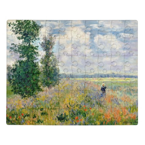Poppy Fields near Argenteuil by Claude Monet Jigsaw Puzzle