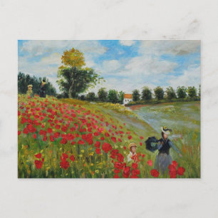 Poppy Fields near Argenteuil by Monet Postcard