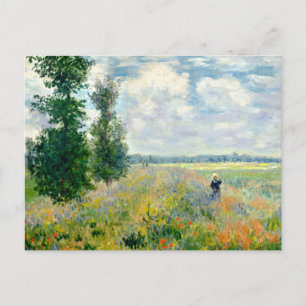 Poppy Fields near Argenteuil by Monet Postcard