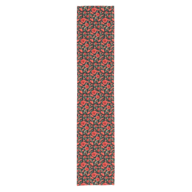 Poppy Fields Short Table Runner (Front)