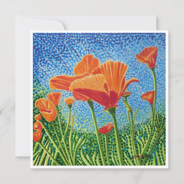 Poppy Flat Notecard (Front)