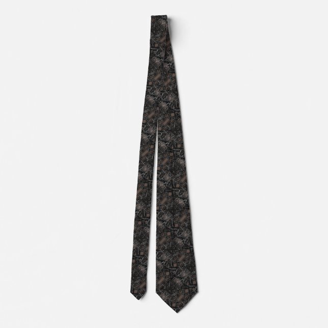 Poppy Floral Neck Tie - Custom Colors (Back)