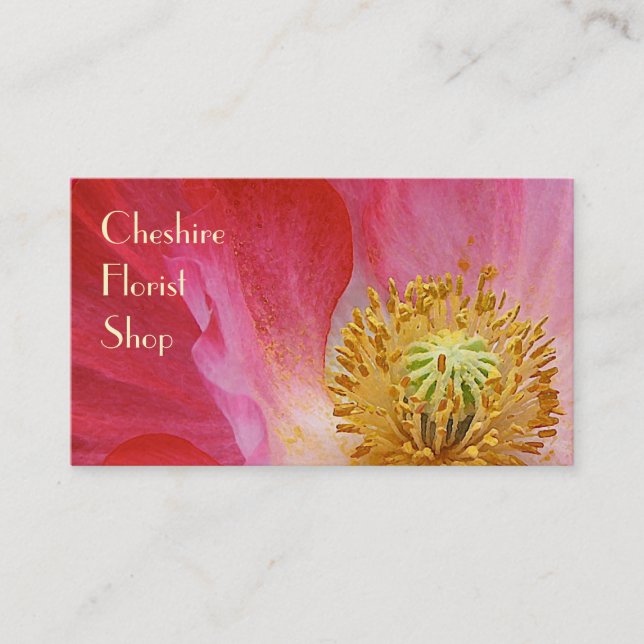 Poppy Florist Business Card (Front)